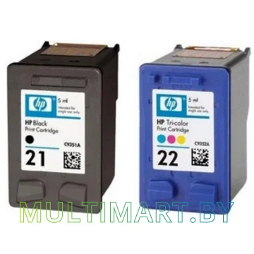 Набор картриджей HP 21 Black/22 Tri-color (SD367AE) картинка 2